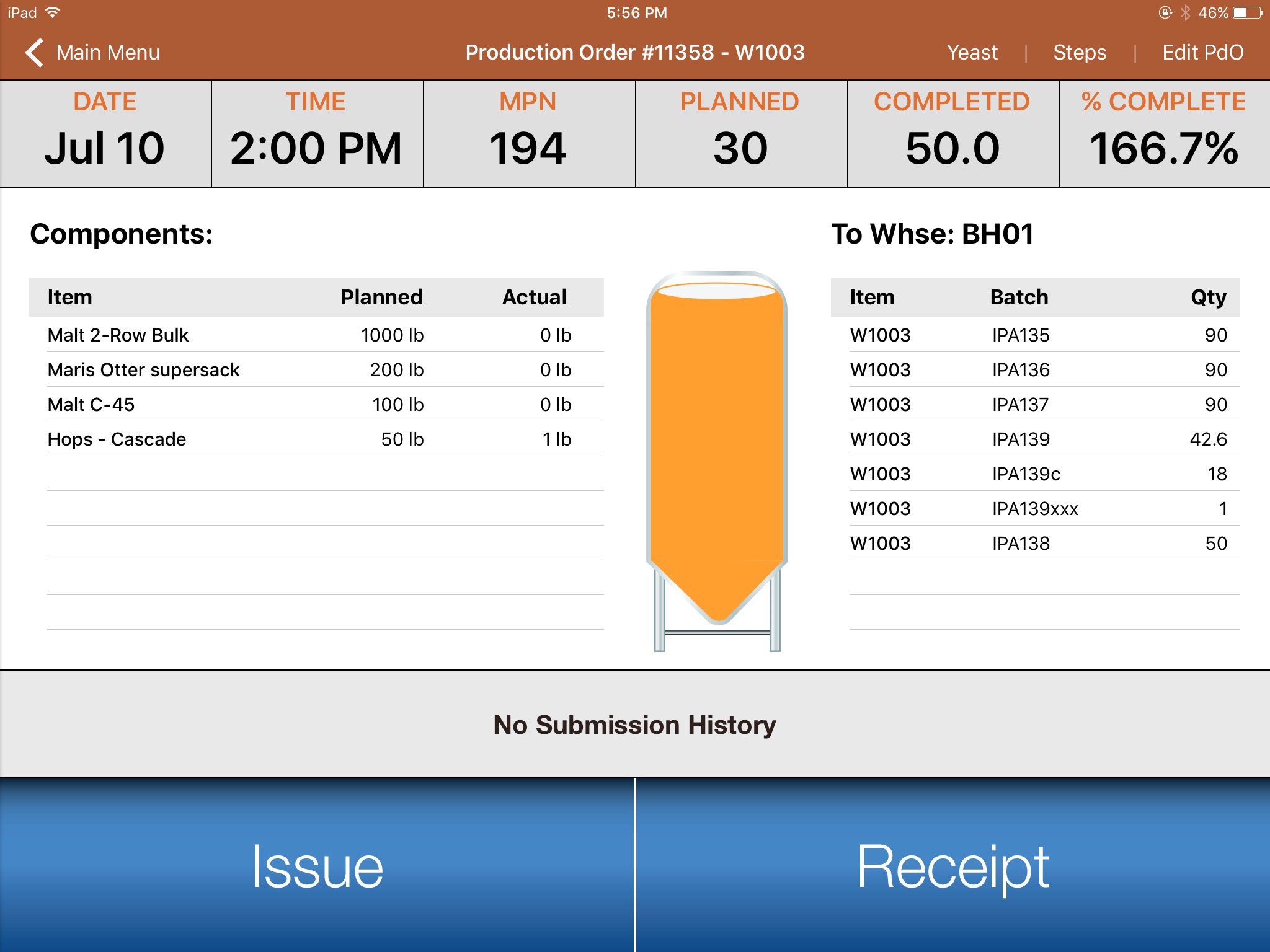 OBeer Production App screenshot 2