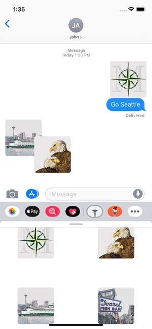 Seattle Stickies for iMessage(圖7)-速報App