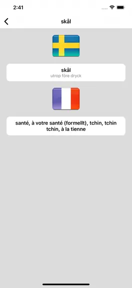 Game screenshot Dictionnaire Suédois-Français apk