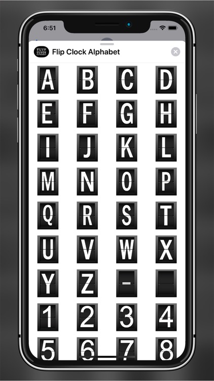 Flip Clock Alphabet