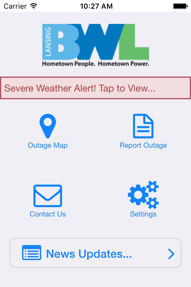 Lansing BWL Outage Center screenshot 3
