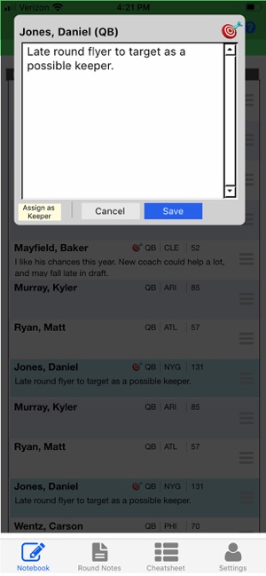 Fantasy Football Notebook 2020(圖3)-速報App