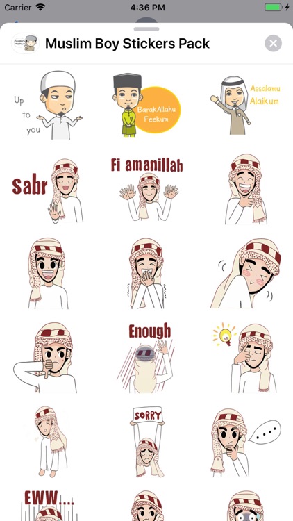 Muslim Boy Stickers Pack screenshot-3