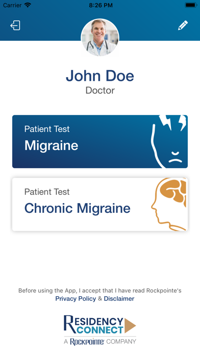 Migraine Clinical Tool screenshot 2