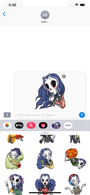 Skeleton Witch Stickers Pack(圖7)-速報App