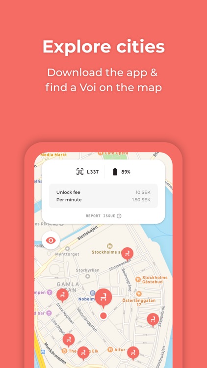 Voi – e-scooters for hire