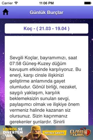Günlük Burç - náhled
