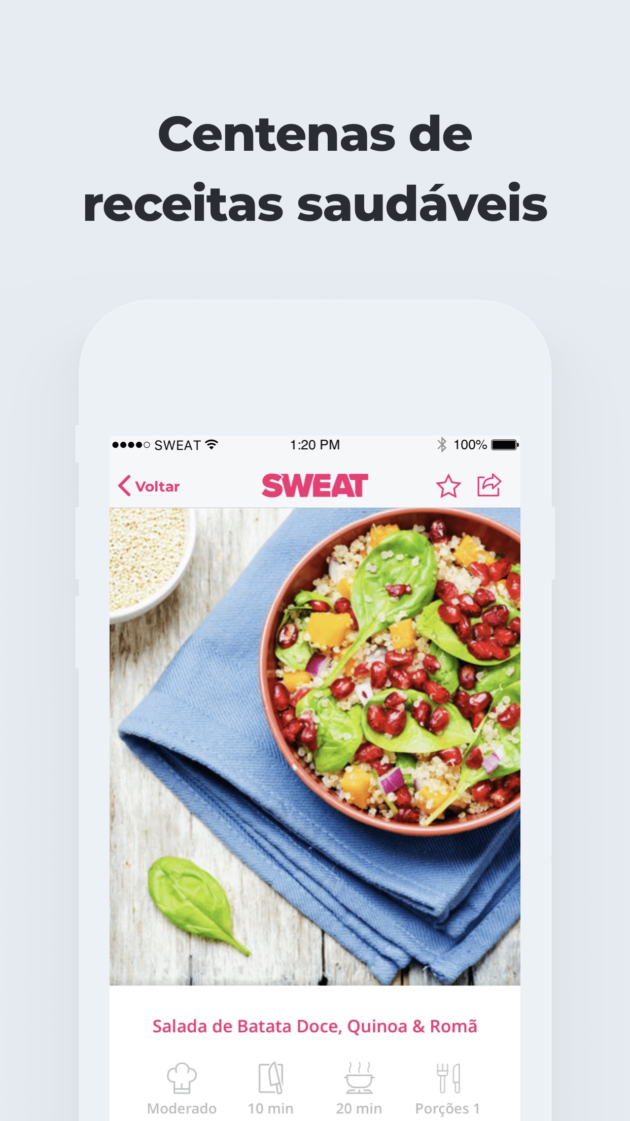 Screenshot do app SWEAT: Fitness Kayla Itsines