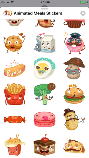 Animated Meals Stickers(圖3)-速報App