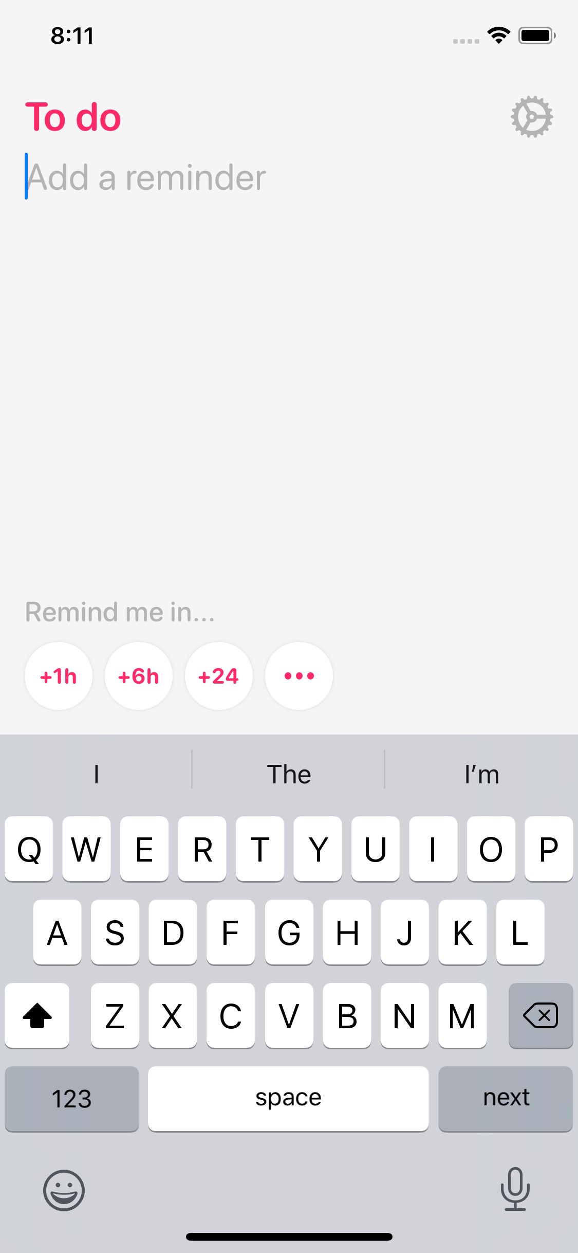 Screenshot do app Remind Me Faster