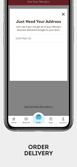 Wendy’s app screenshot