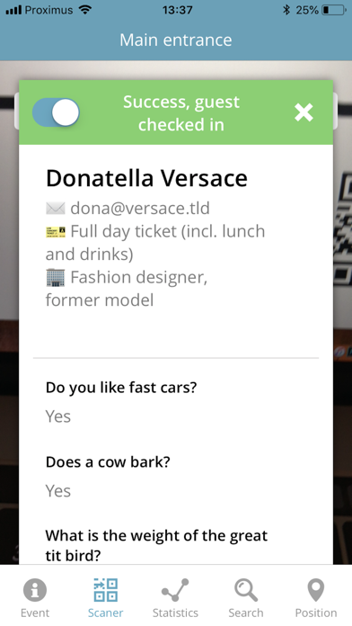 Momice Check-in app screenshot 2