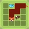 Help your puppy to reach on the destination with the challenge of fill all blocks on your way