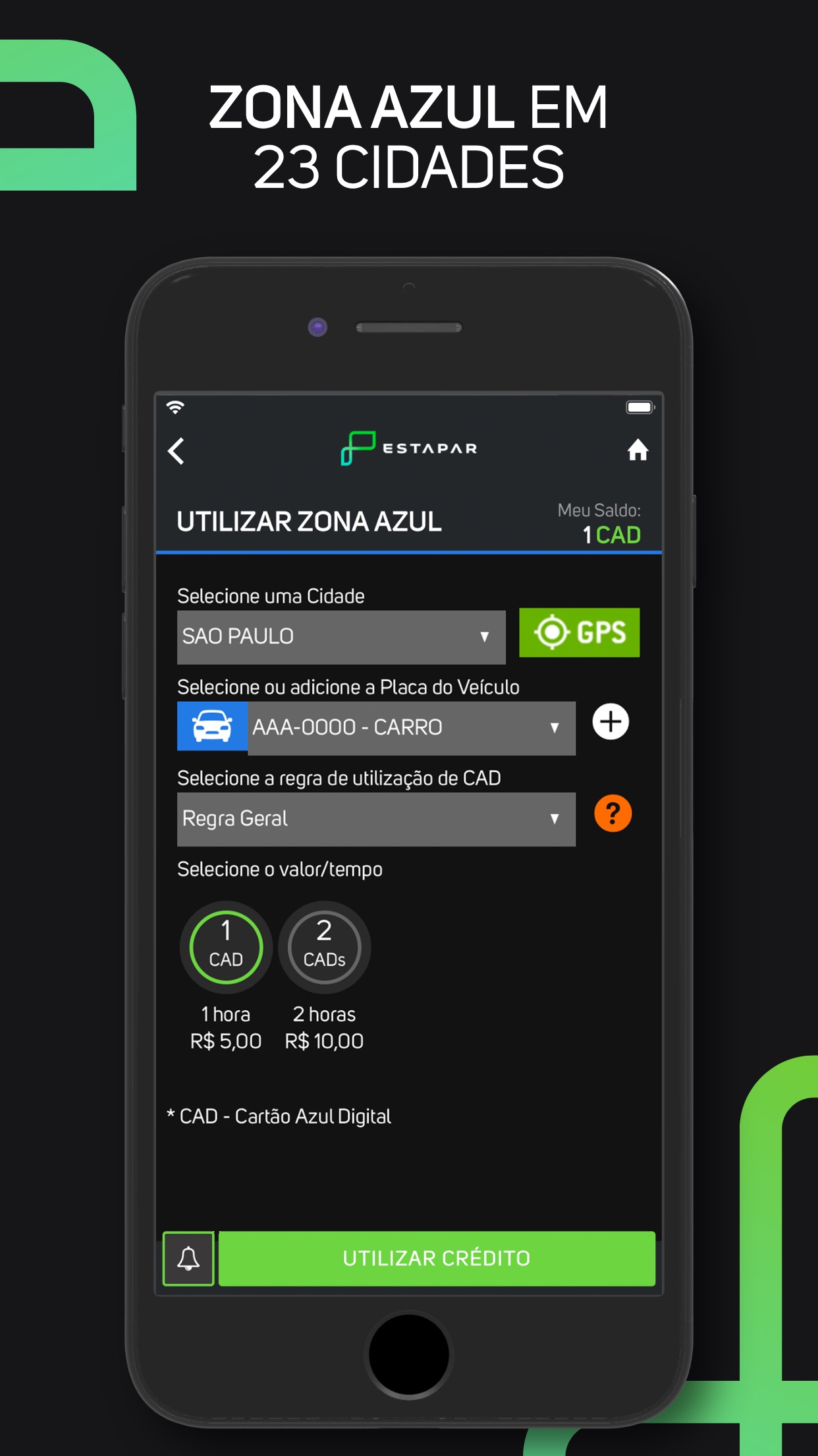 Screenshot do app Estapar - Vaga Inteligente