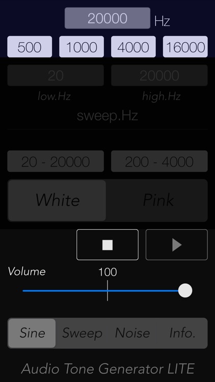 Audio Tone Generator Lite