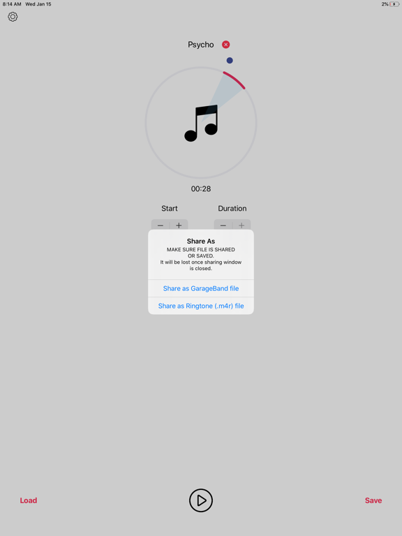 iPad Image of MusicToRingtone