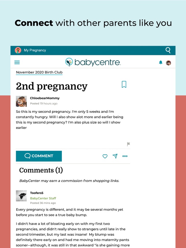 babycentre birth clubs