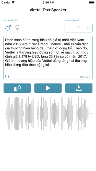 Viettel Text Speaker screenshot 3