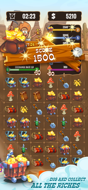 Gold Miner & Match 3 Tycoon(圖4)-速報App