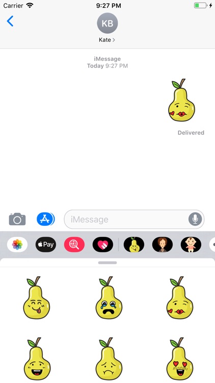 Papaya Amused Sticker