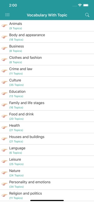 English Vocabulary With Topics(圖1)-速報App