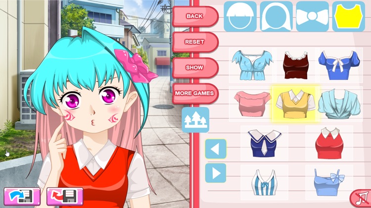 Girls Anime Avatar Creator screenshot-3