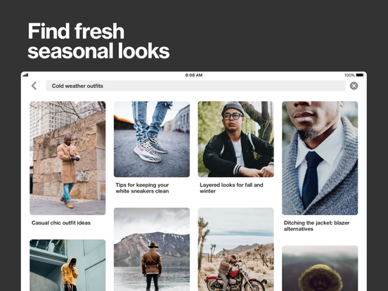 iPad Image of Pinterest