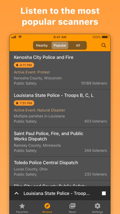 Police Scanner Radio & Fire