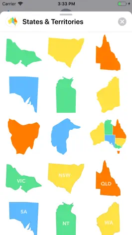 Game screenshot Aussie State Sticker Pack apk