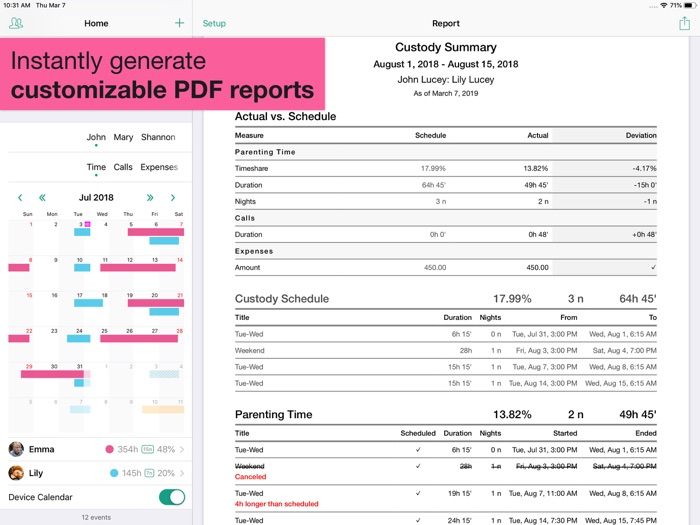 Child Custody Log Alimentor 2