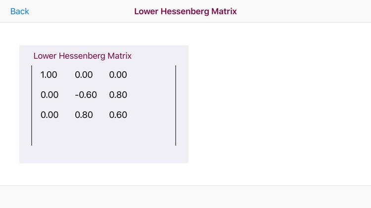 Hessenberg Matrix