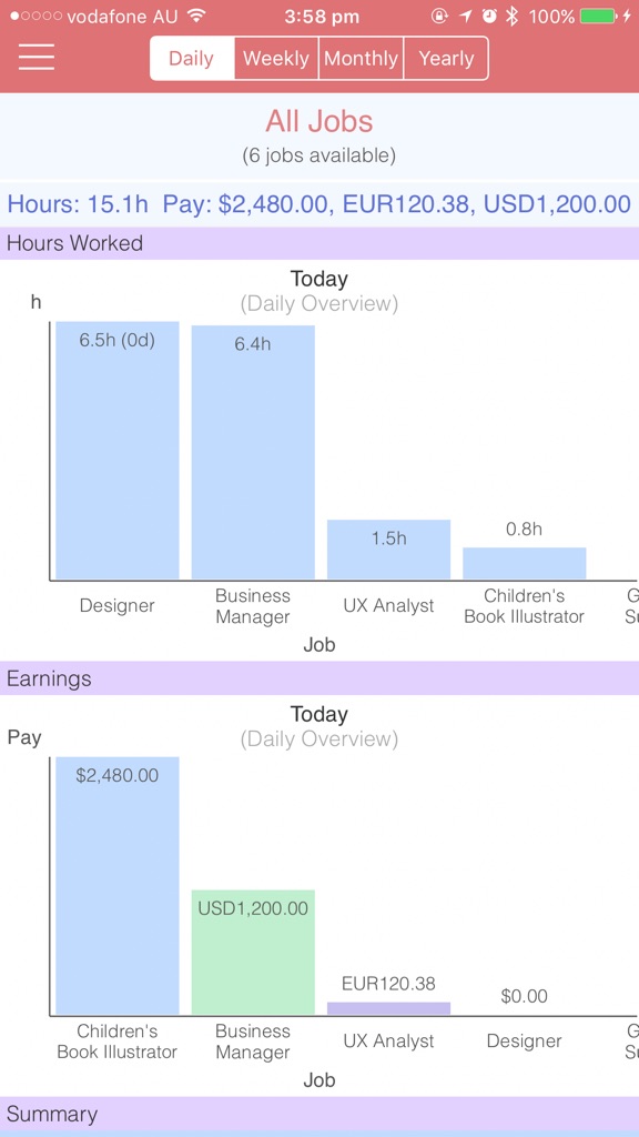 【图】Work Clock – Timesheet Manager(截图1)
