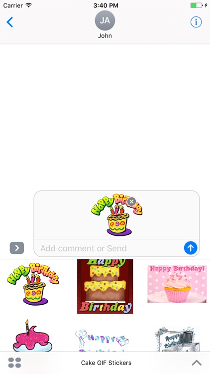 Birthday Cake GIF Stickers screenshot-4