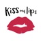 Kiss my lips stickers