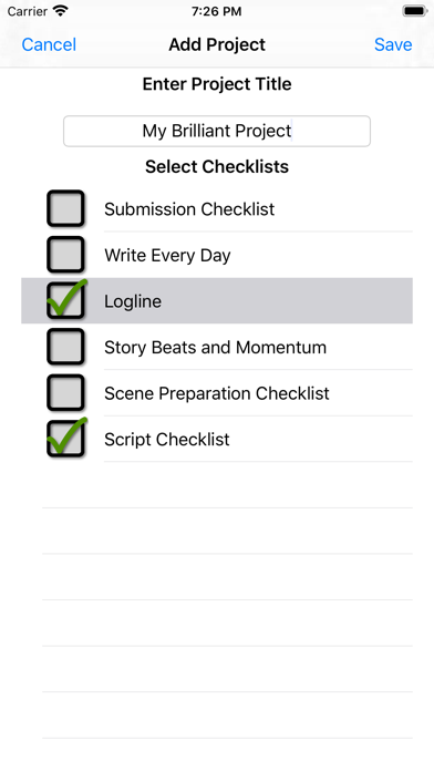 Checklists for Writers screenshot 4