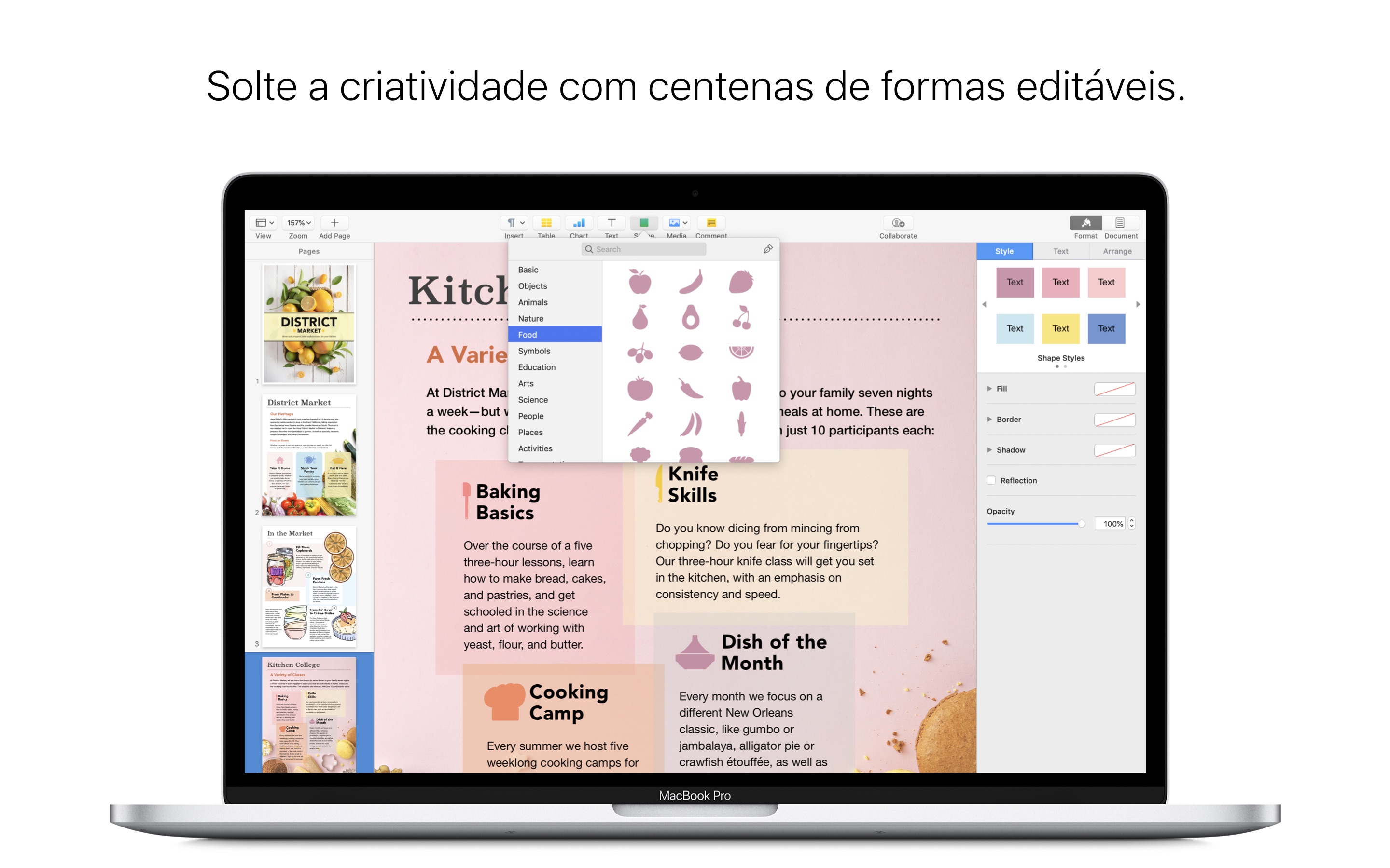 Screenshot do app Pages