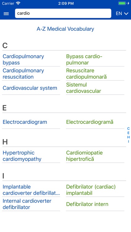 Medical Vocabulary Audio EN-RO screenshot-7