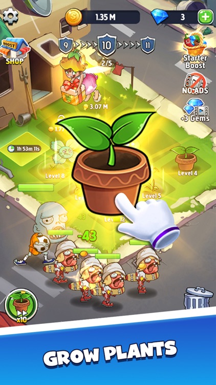 Merge Plants - Monster Defense screenshot-3