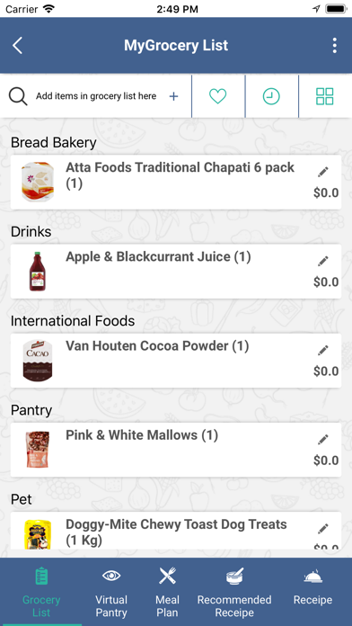 Groliste - Smart Grocery List screenshot 3