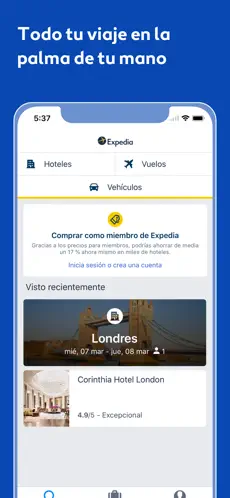 Screenshot 6 Expedia: hoteles y vuelos iphone