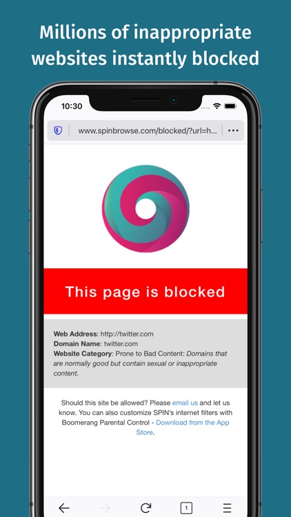 SPIN Safe Browser