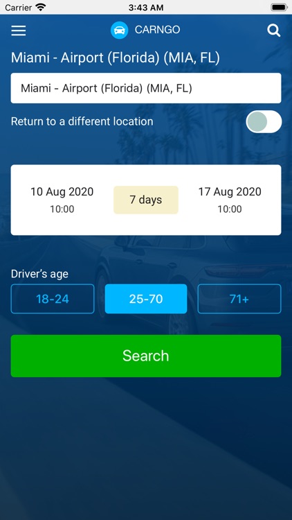 Car Rental Carngo car hire App screenshot-7