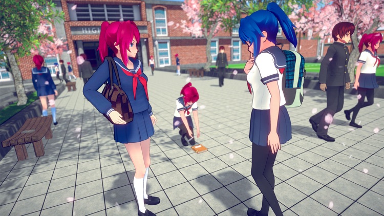 Anime High School Girl Life 3D screenshot-0