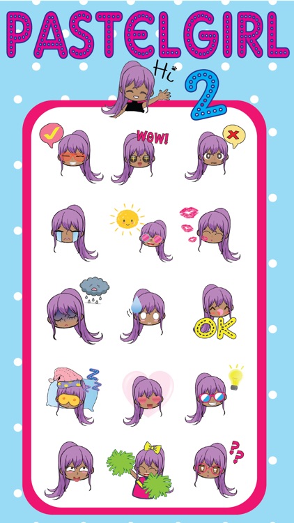 Pastel Girl #2 Stickers