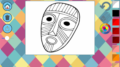 How to cancel & delete Carnival masks to paint - coloring book to draw from iphone & ipad 2