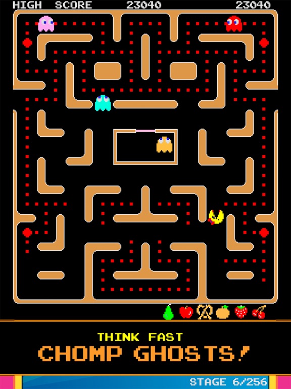 Screenshot from Ms. PAC-MAN for iPAD Lite