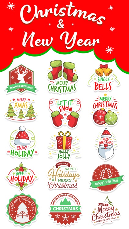 Christmas & New Year Badges