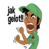 Brik Ouchlah - Jawa Lucu Sticker  artwork