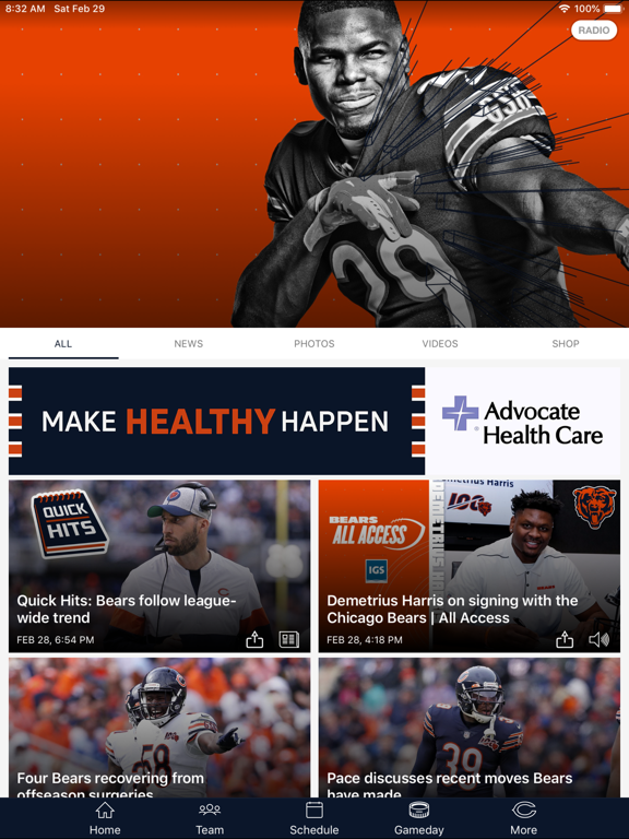 Chicago Bears Official App screenshot