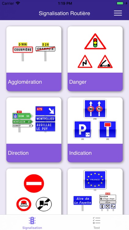 Test de Signalisation